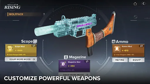 Destiny: Rising мод меню скриншот 3