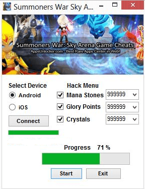 читы Summoners War: Sky Arena