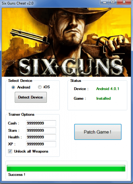 взлом Six Guns