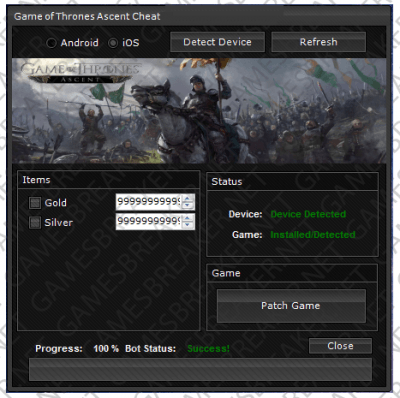 Чит на Game of Thrones Ascent