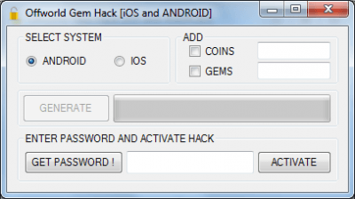 OFFWORLD. Чит на деньги и кристаллы.