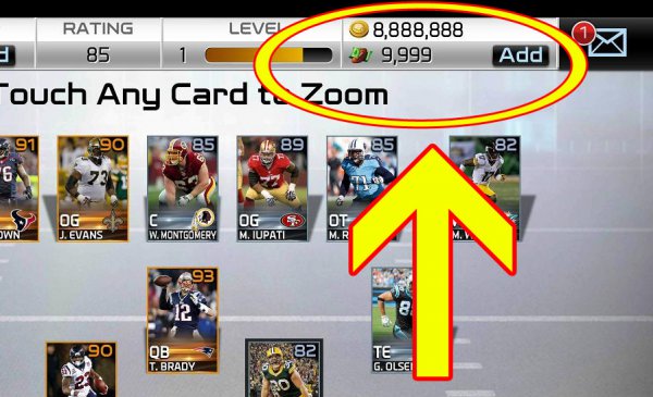 ВЗЛОМ Madden NFL Mobile. ЧИТ на деньги и монеты.