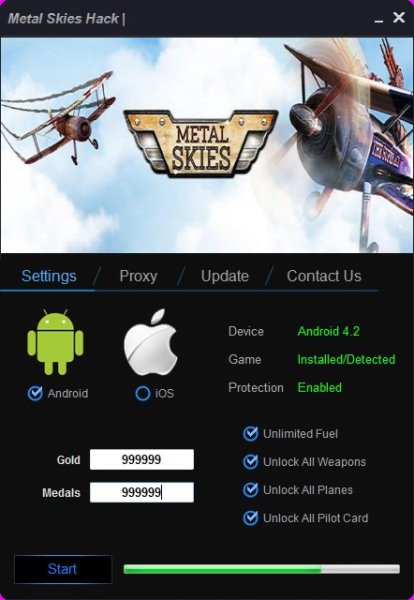 ВЗЛОМ Metal Skies(Стальное небо). ЧИТ на золото и медали.