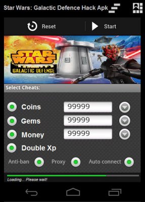 ВЗЛОМ Star Wars ™: Galactic Defense. ЧИТ на монеты, кристаллы и деньги.