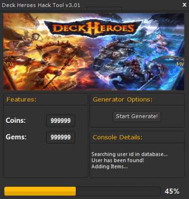 взломанный Deck Heroes