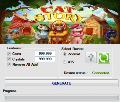 ВЗЛОМ Cat Story. ЧИТ на монеты и кристаллы.