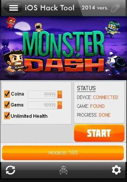ВЗЛОМ Monster Dash. ЧИТ на монеты и кристаллы.