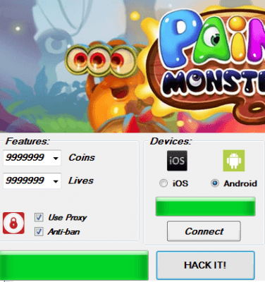 ВЗЛОМ Paint Monsters. ЧИТ на монеты и жизни.