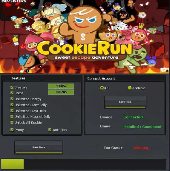 ВЗЛОМ LINE COOKIE RUN. ЧИТ на кристаллы, монеты + открыть всё.