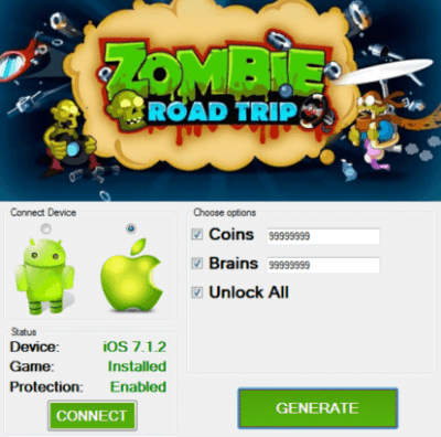 ВЗЛОМ Zombie Road Trip. ЧИТ на монеты и мозги.