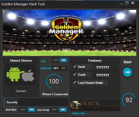 ВЗЛОМ Golden Manager. ЧИТ на золото и деньги.