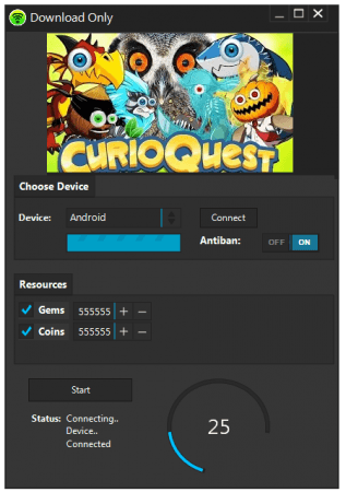 ВЗЛОМ CURIO QUEST. ЧИТ на канмни, деньги, энергию и кристаллы.