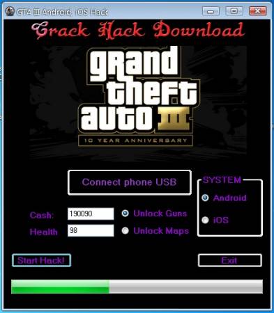 ВЗЛОМ Grand Theft Auto III для Android. ЧИТ на деньги, жизни, броня.