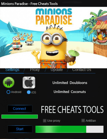 ВЗЛОМ на Minions Paradise. ЧИТ на дублоны и доллары.