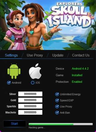 ВЗЛОМ Explorers: Skull Island. ЧИТ на золото и серебро.