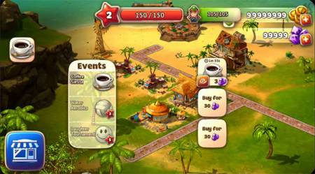 ВЗЛОМ Paradise Island 2. ЧИТ на золотые монеты и кристаллы.