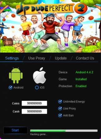 ВЗЛОМ Dude Perfect 2. ЧИТ на золотые монеты и деньги.