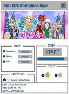 ВЗЛОМ Star Girl: Christmas. ЧИТ на монетки, кристаллы.