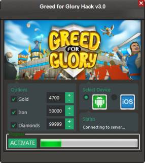ВЗЛОМ Greed for Glory: War Strategy. ЧИТ на золото, кристаллы, ресурсы.