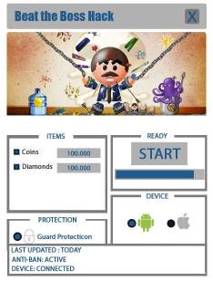 ВЗЛОМ Beat the Boss. ЧИТ на монетки, кристаллы.	
