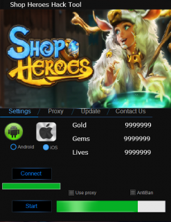  ВЗЛОМ Shop Heroes. ЧИТ на золотые монеты, кристаллы и жизни.