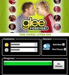 ВЗЛОМ Glee Forever. ЧИТ на золотые и серебренные монеты.
