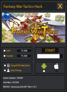 ВЗЛОМ Fantasy War Tactics. ЧИТ на деньги и кристаллы.