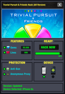 ВЗЛОМ TRIVIAL PURSUIT. ЧИТ на кристаллы и жизни.