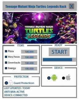 ЧИТ Ninja Turtles: Legends