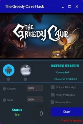 Чит для The Greedy Cave