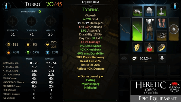 Взлом HERETIC GODS убрать рекламу