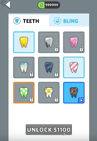 Много денег Взлом Dentist Bling