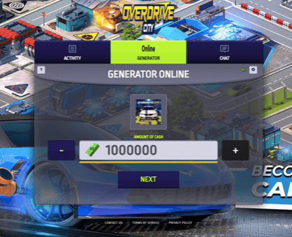 Взлом Overdrive City на много денег