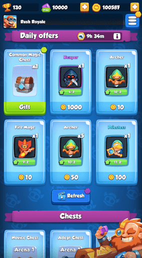 взлом игры Rush Royale